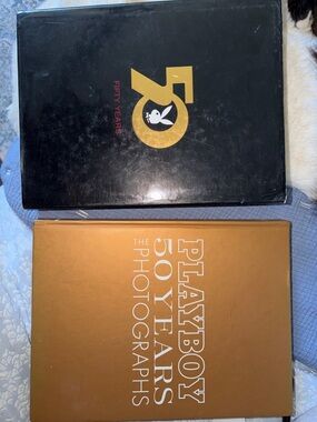 PLAYBOY Black & Gold and Gold Hardcover Photobook Set